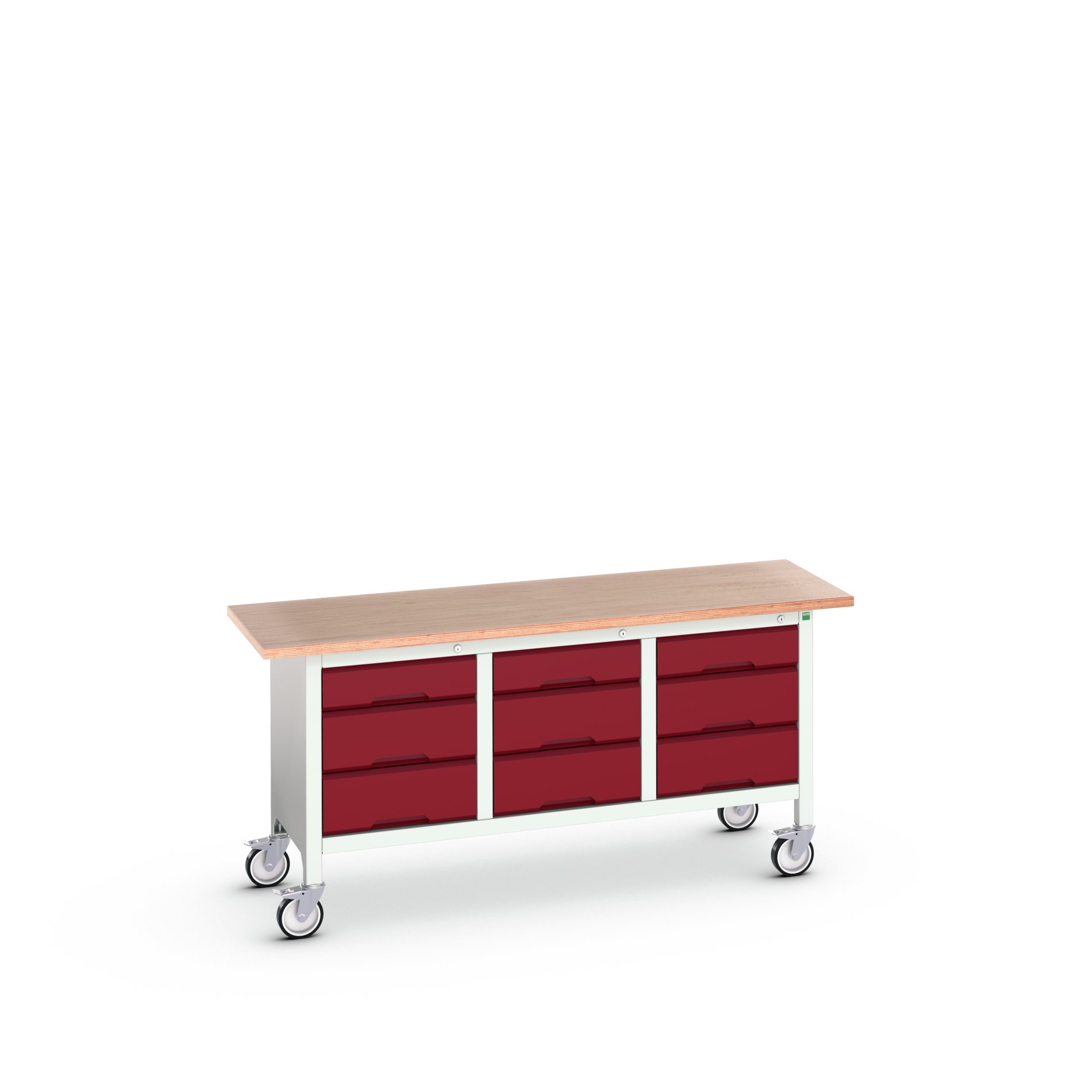 Bott, 9 Drawer Sheet Steel Floor Standing Storage Cabinet 830 mm 1750mm, 600 mm