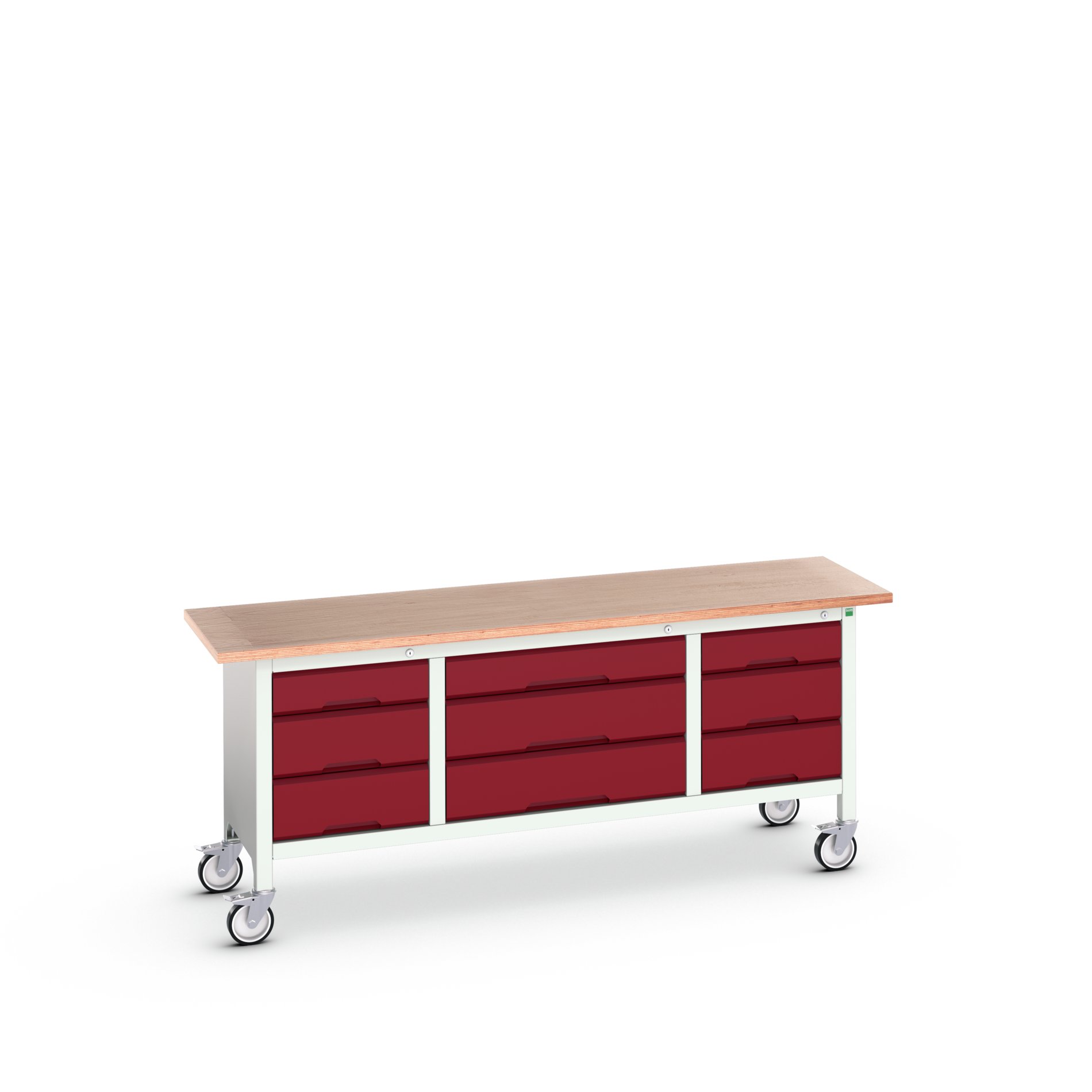 Bott, 9 Drawer Sheet Steel Floor Standing Storage Cabinet 830 mm 2000mm, 600 mm