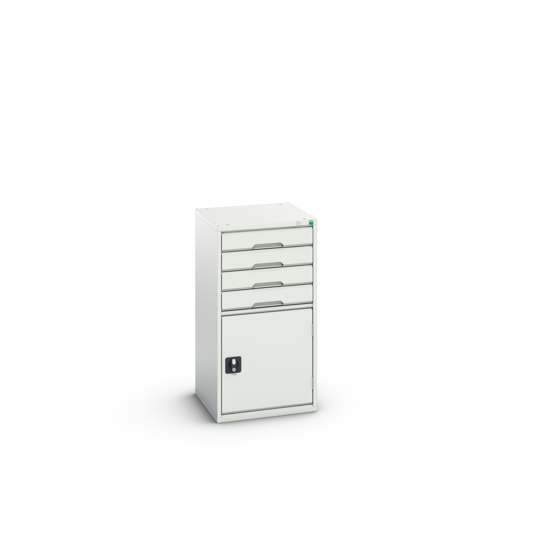 Bott Cabinet 4, Steel, 1000 mm x 525mm x 550 mm, Light Grey