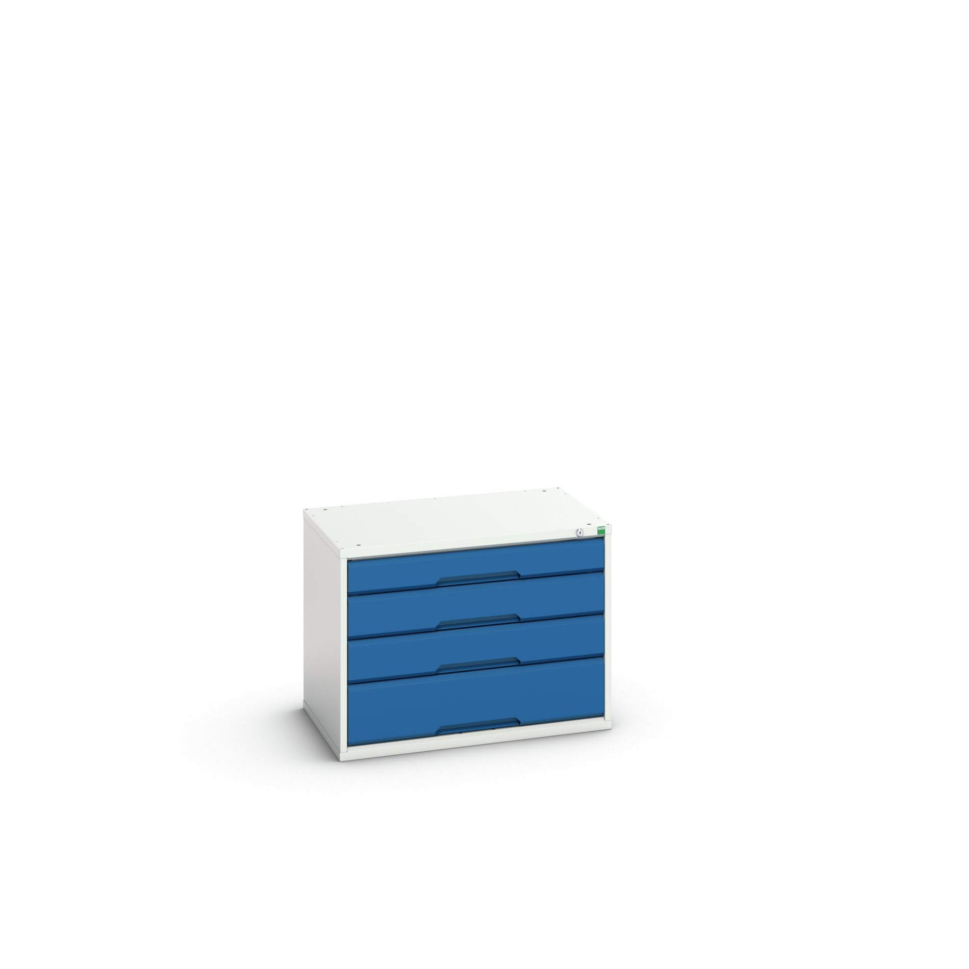 Bott Cabinet 4, Steel, 600 mm x 800mm x 550 mm, Blue, Light Grey
