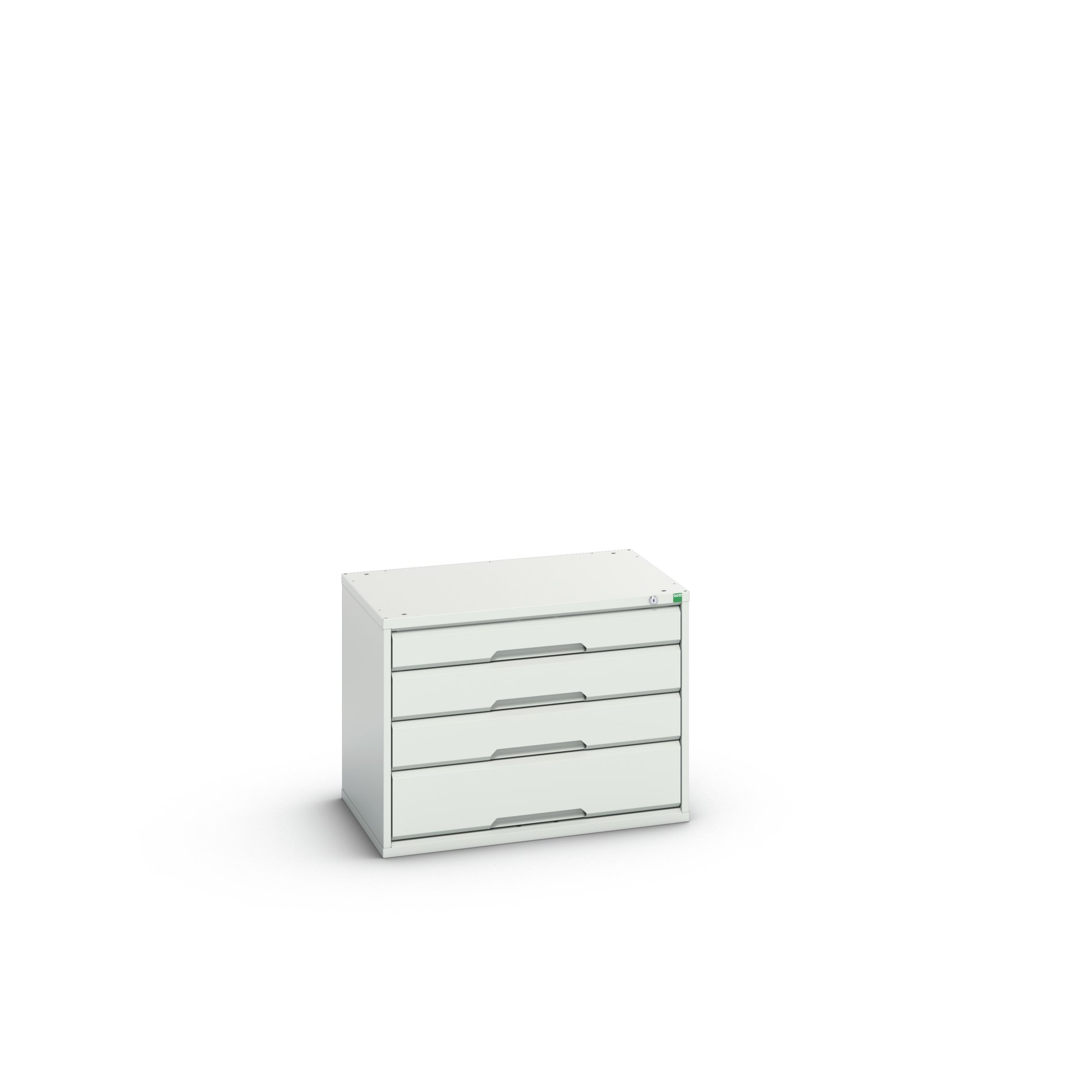 Bott Cabinet 4, Steel, 600 mm x 800mm x 550 mm, Light Grey