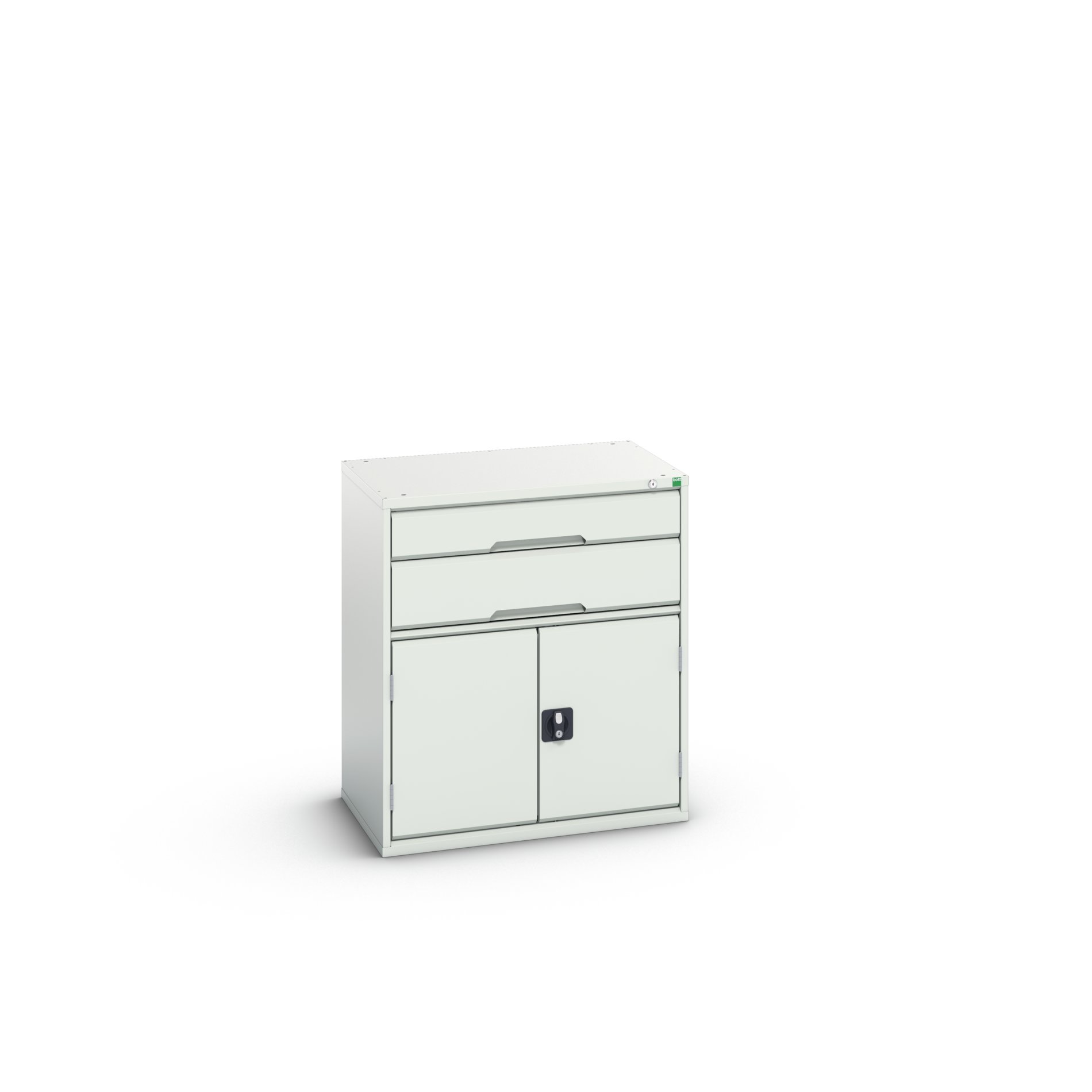 Bott Cabinet 2, Steel, 900 mm x 800mm x 550 mm, Light Grey