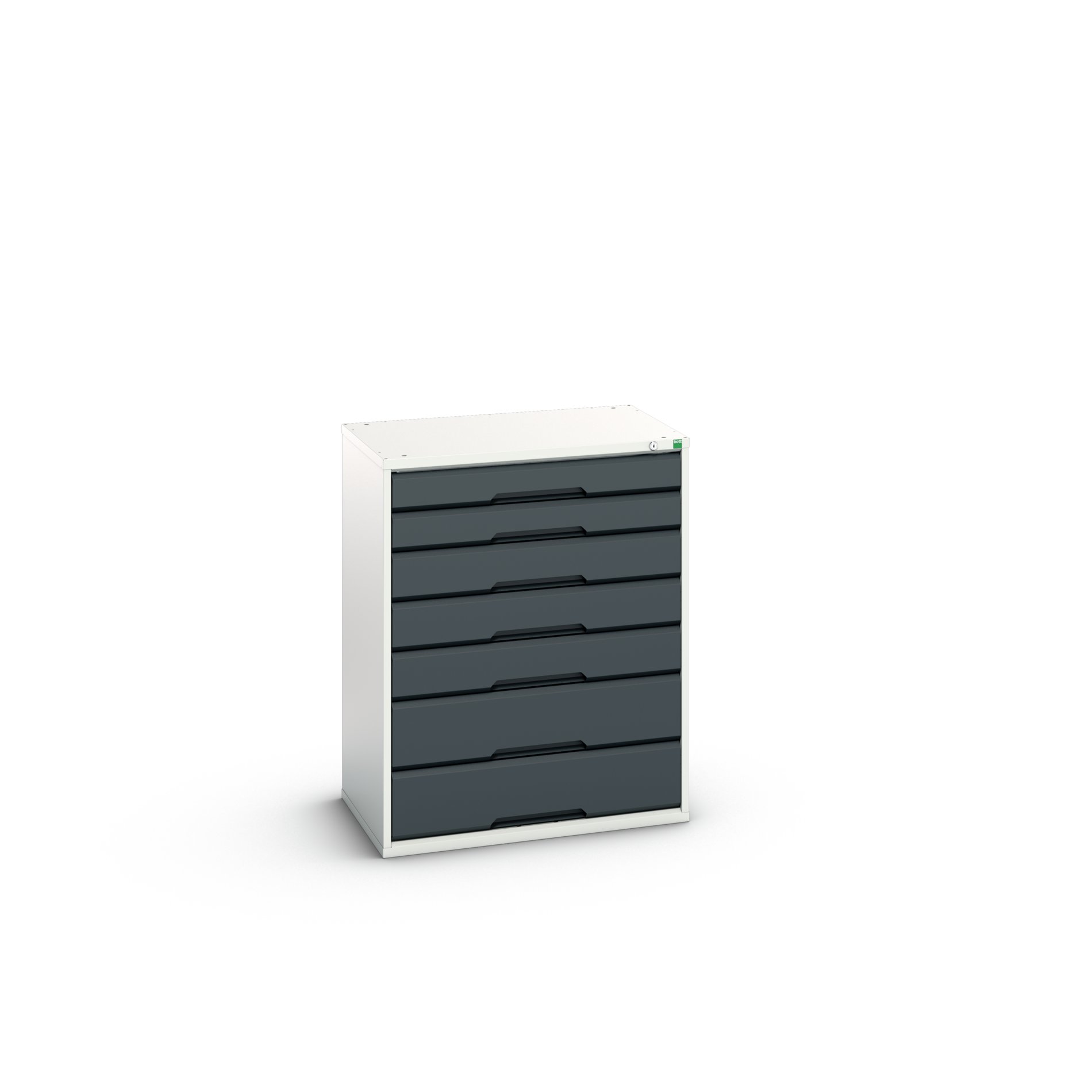 Bott Cabinet 7, Steel, 1000 mm x 800mm x 550 mm, Light Grey, Anthracite