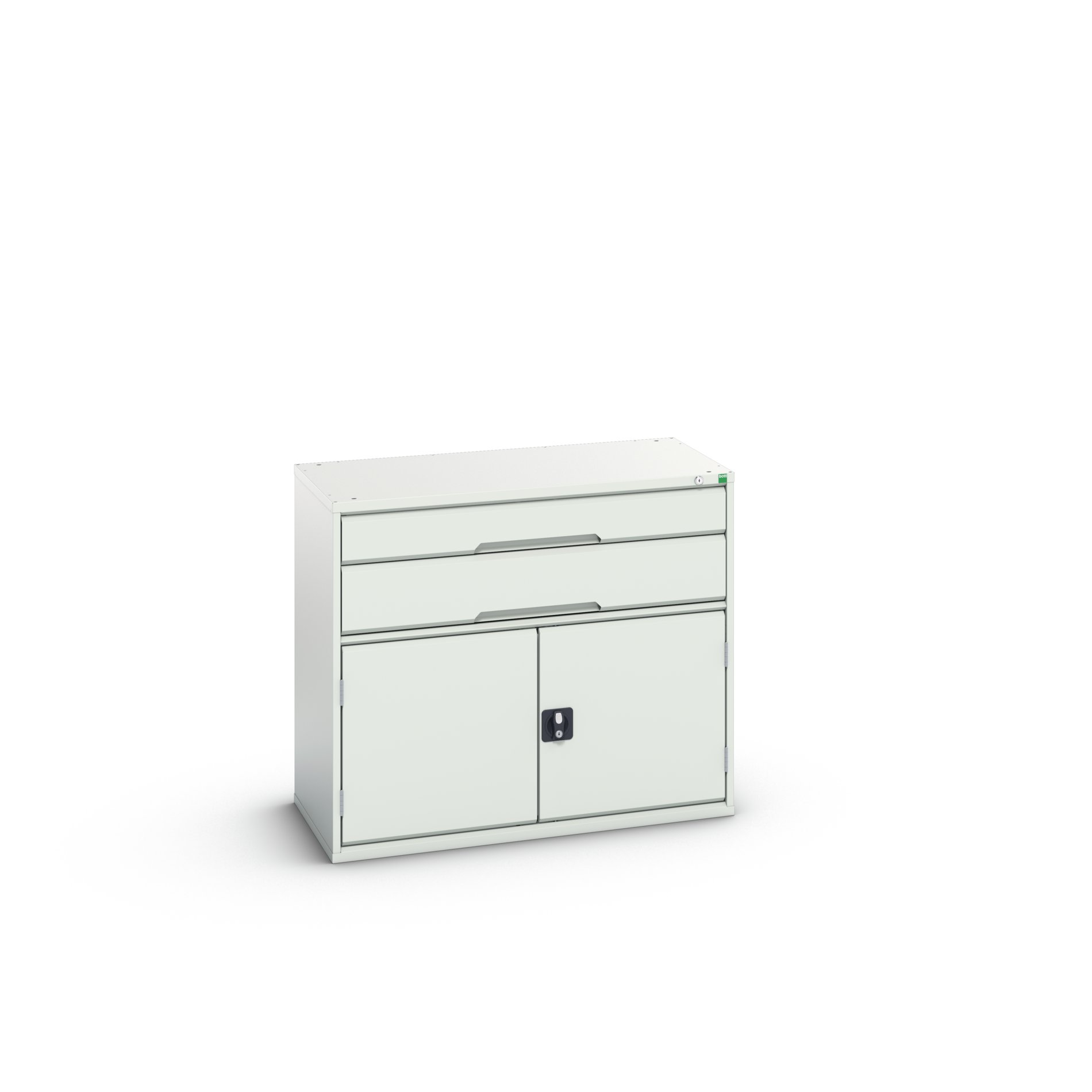 Bott Cabinet 2, Steel, 900 mm x 1050mm x 550 mm, Light Grey