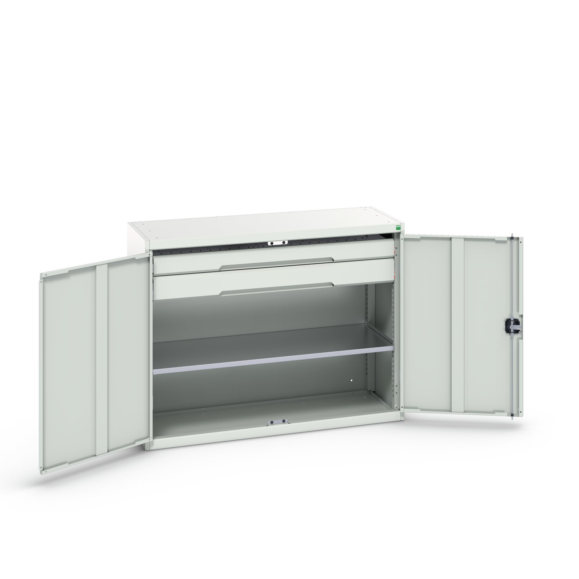 Bott 2 Door, 2 Drawer Sheet Steel Cupboard 1000 mm 1300mm, 550 mm