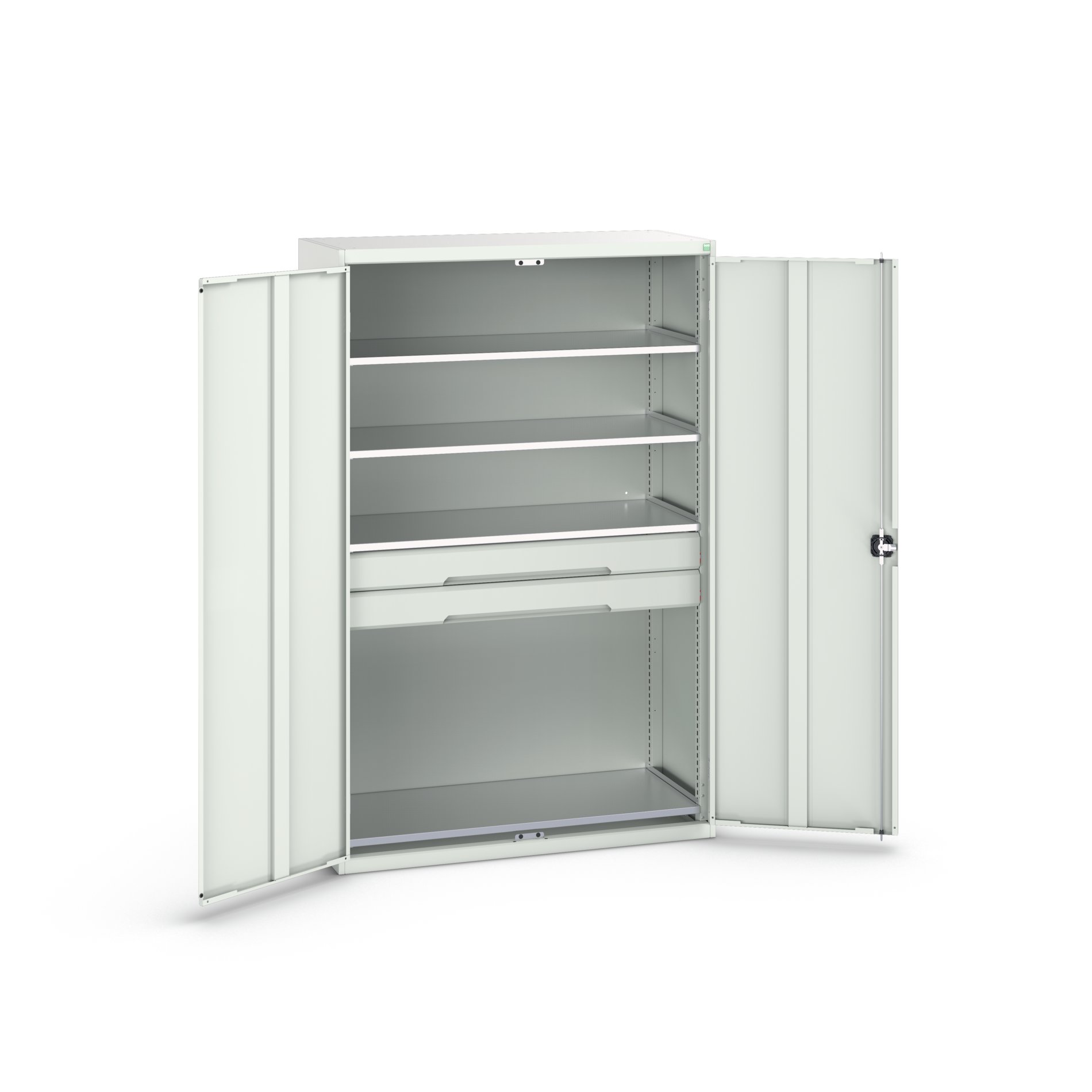 Bott 2 Door, 2 Drawer Sheet Steel Cupboard 2000 mm 1300mm, 550 mm