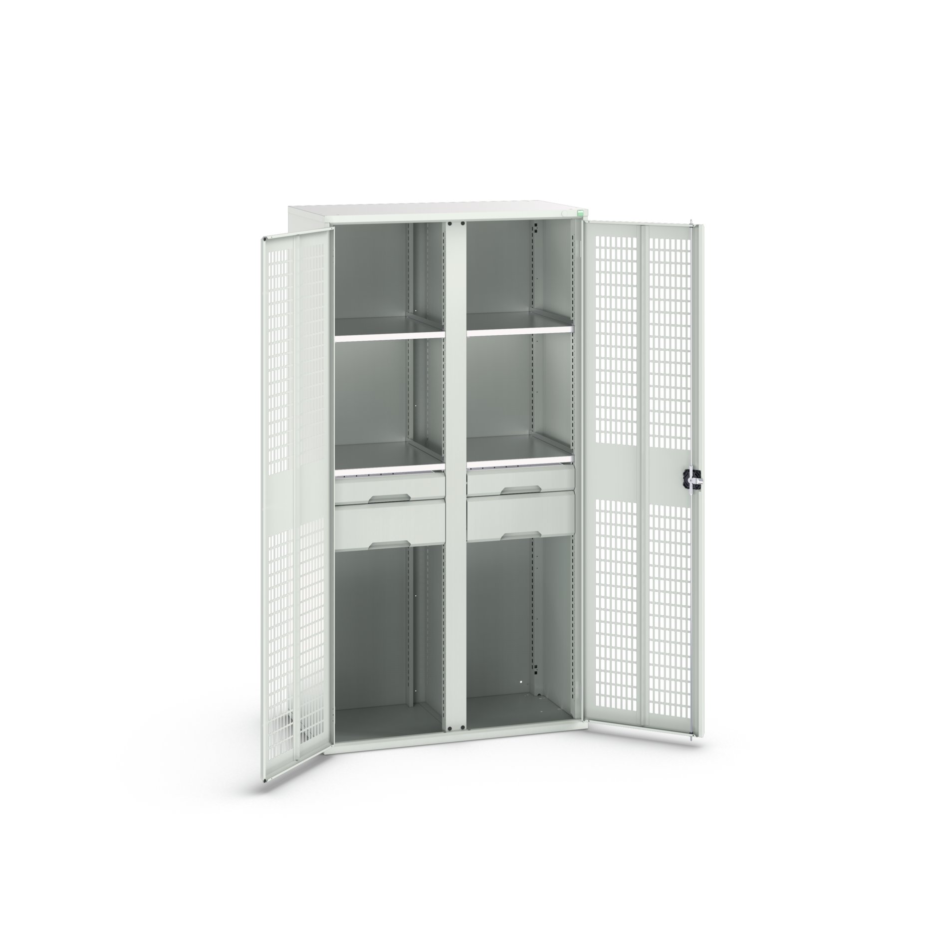 Bott 2 Door, 4 Drawer Sheet Steel Cupboard 2000 mm 1050mm, 550 mm