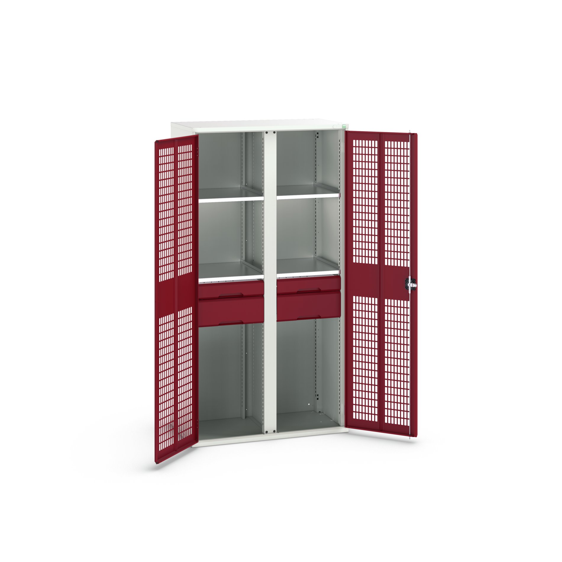 Bott 2 Door, 4 Drawer Sheet Steel Cupboard 2000 mm 1050mm, 550 mm