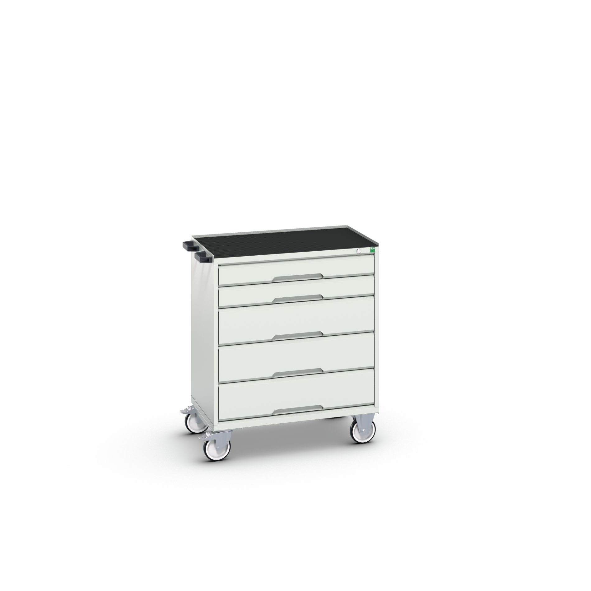 Bott, 5 Drawer Sheet Steel Floor Standing Cabinet 965 mm 80mm, 550 mm