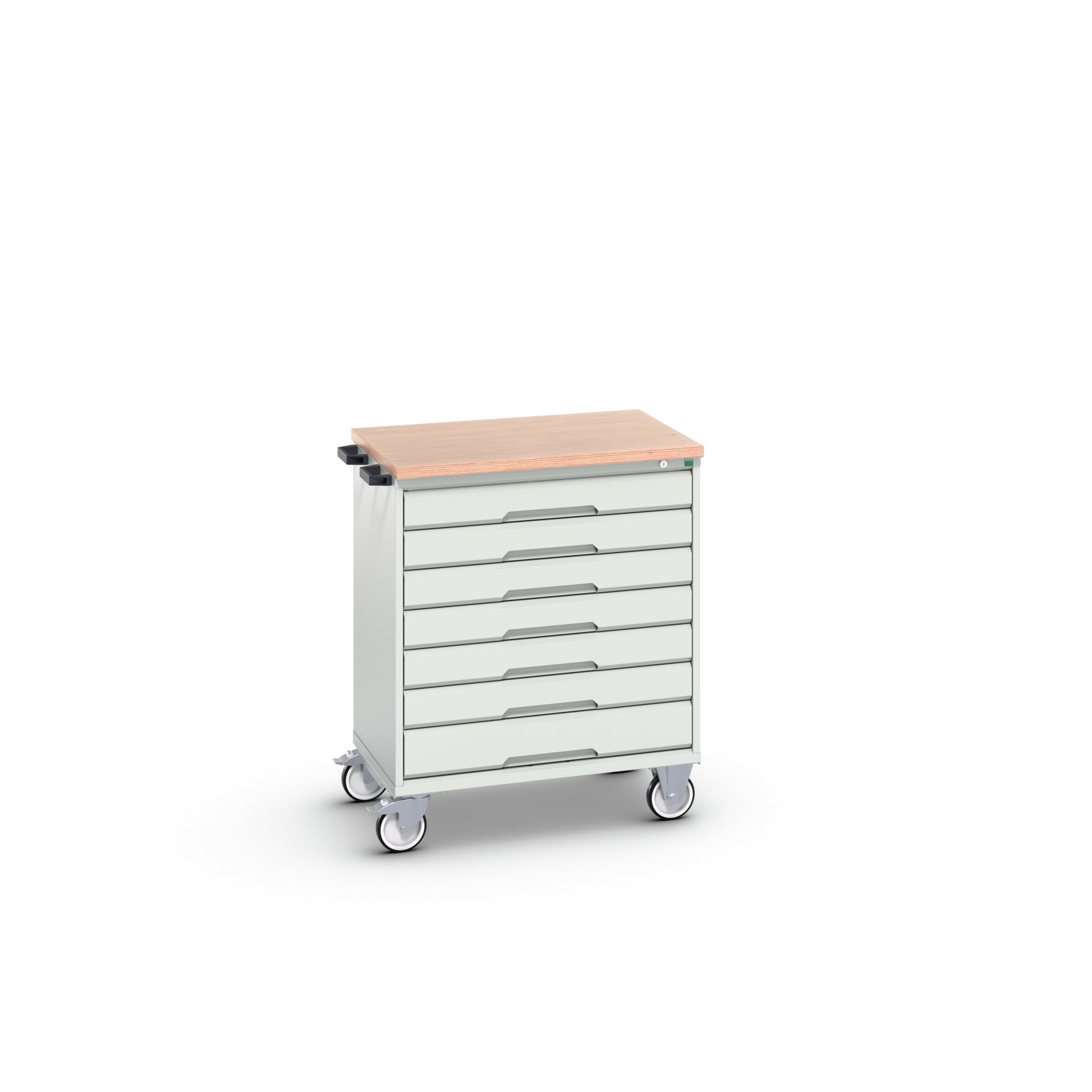 Bott, 7 Drawer Sheet Steel Floor Standing Cabinet 980 mm 80mm, 600 mm