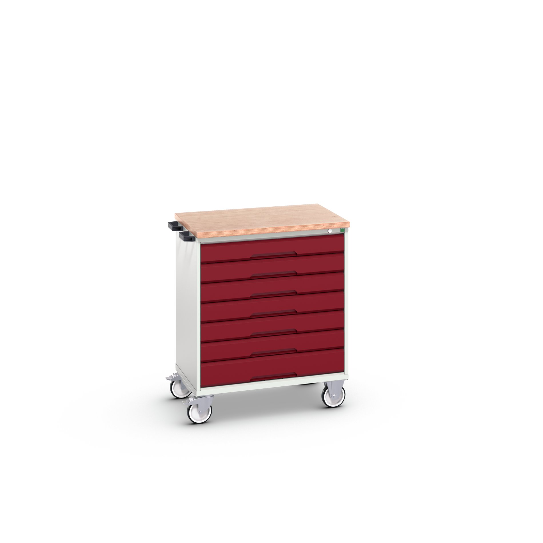 Bott, 7 Drawer Sheet Steel Floor Standing Cabinet 980 mm 80mm, 600 mm