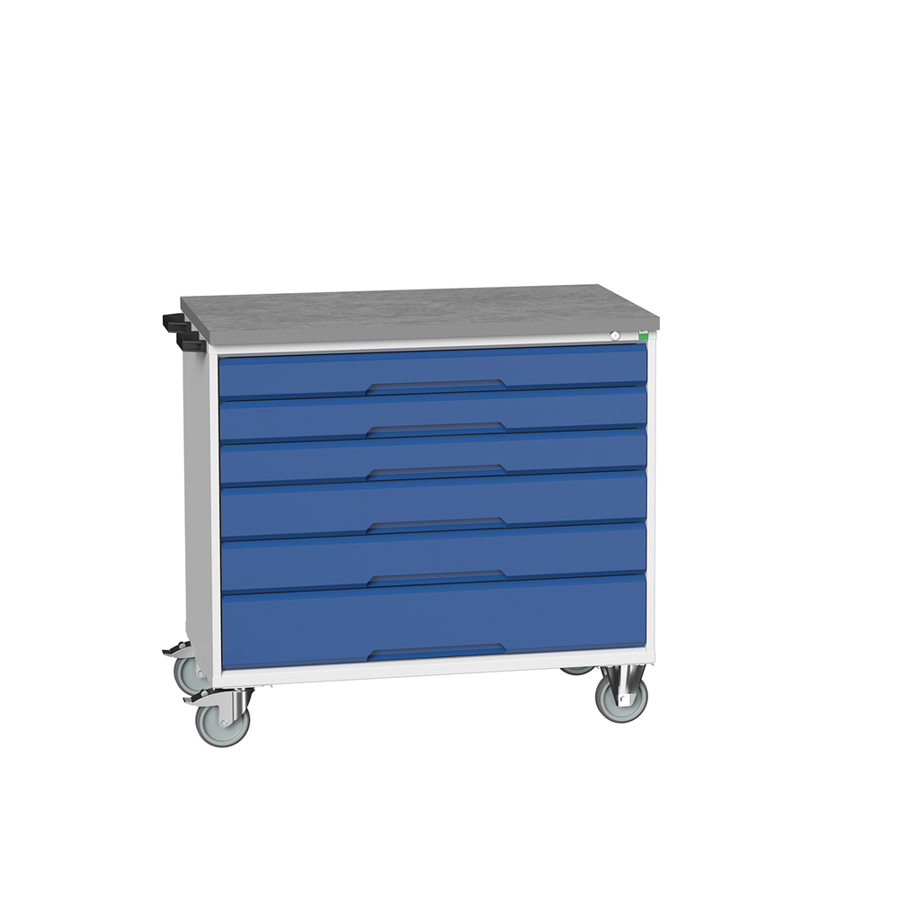 Bott 0 Door, 6 Drawer Sheet Steel Floor Standing Cabinet 980 mm 1050mm, 600 mm