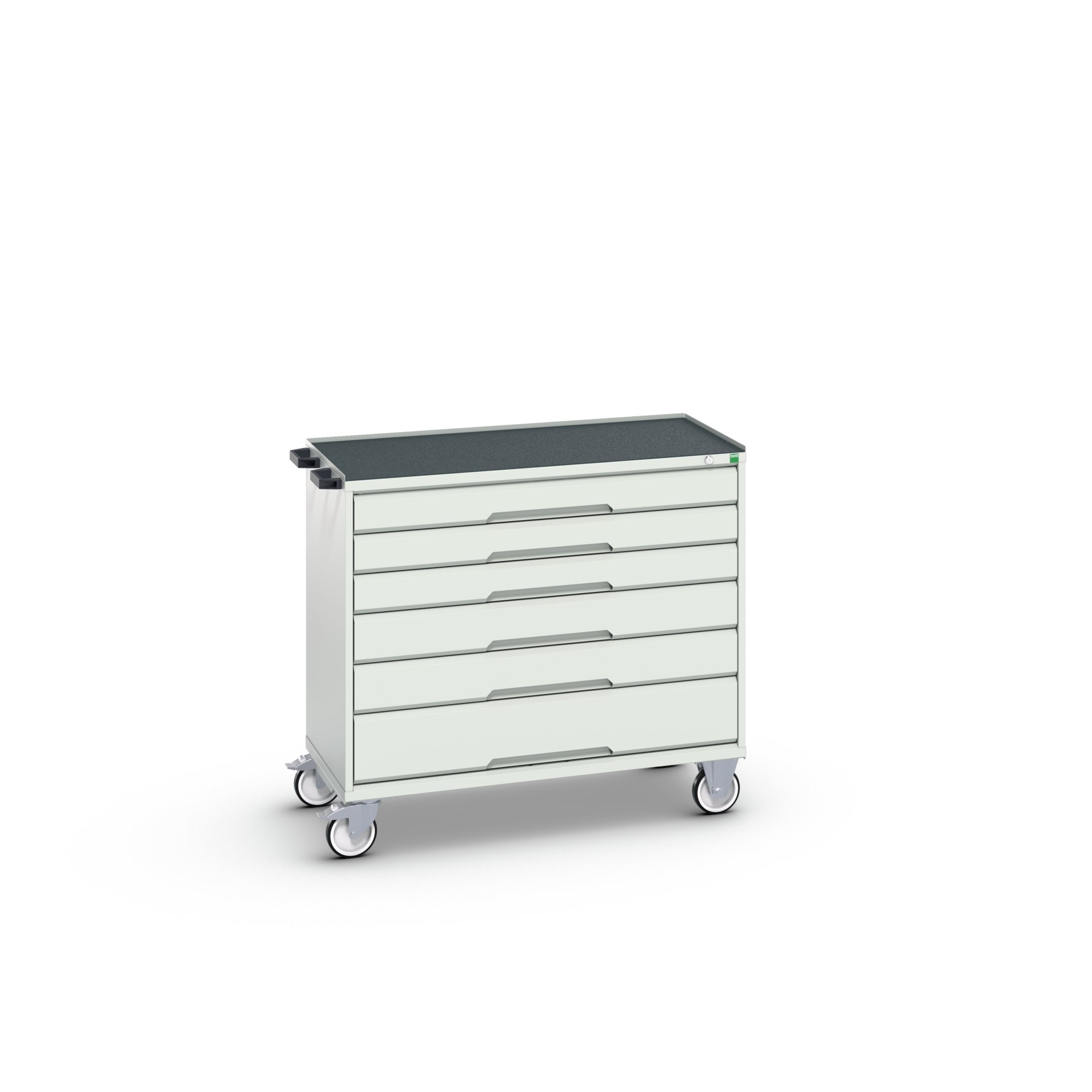 Bott, 6 Drawer Sheet Steel Floor Standing Cabinet 965 mm 1050mm, 550 mm