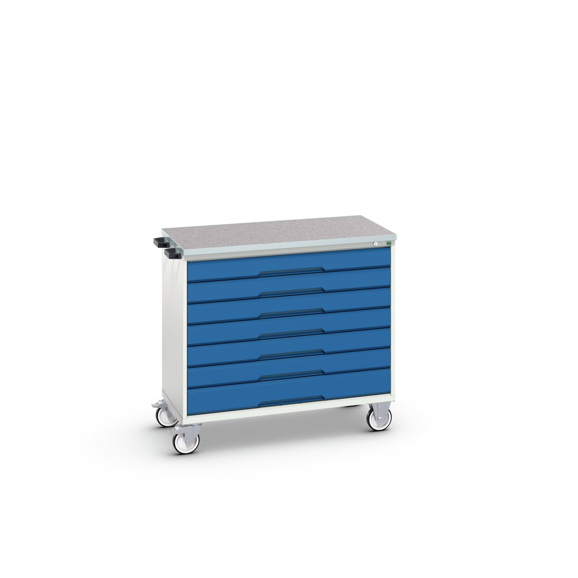 Bott 0 Door, 7 Drawer Sheet Steel Floor Standing Cabinet 980 mm 1050mm, 600 mm