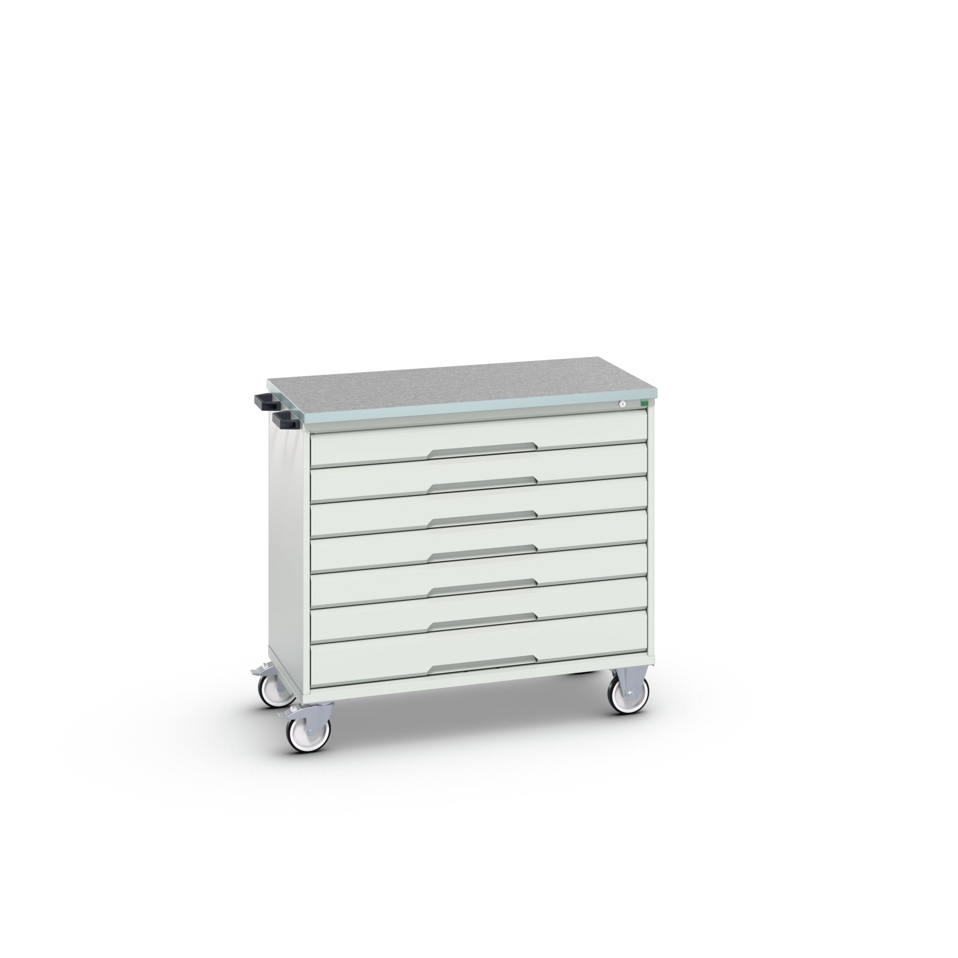 Bott, 7 Drawer Sheet Steel Floor Standing Cabinet 980 mm 1050mm, 600 mm