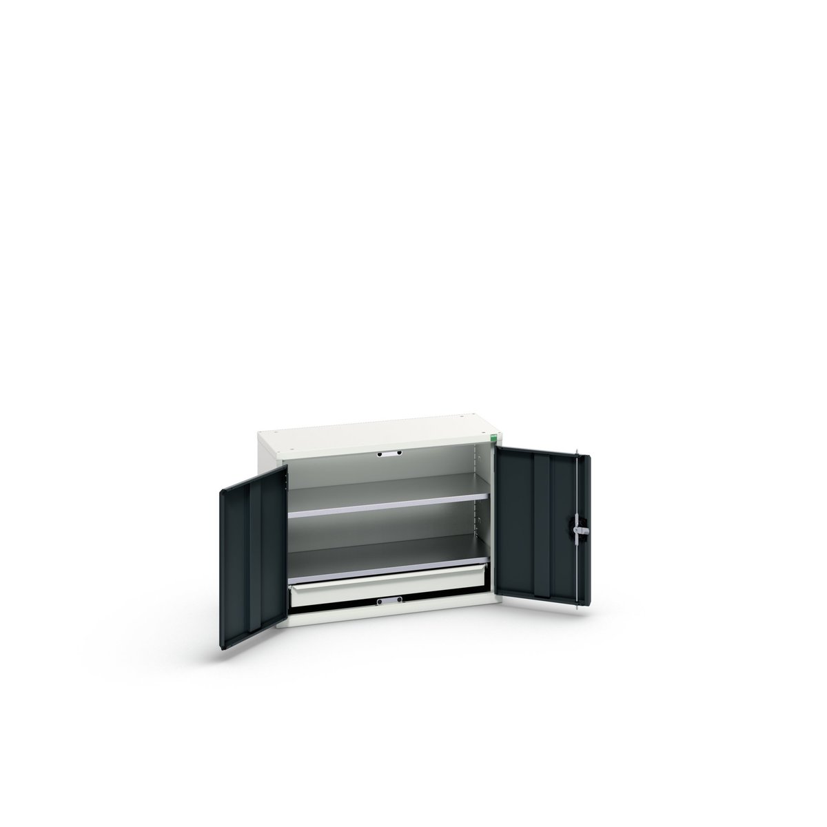 Bott 2 Door, 1 Drawer Sheet Steel Floor Standing Cupboard 600 mm 800mm, 350 mm
