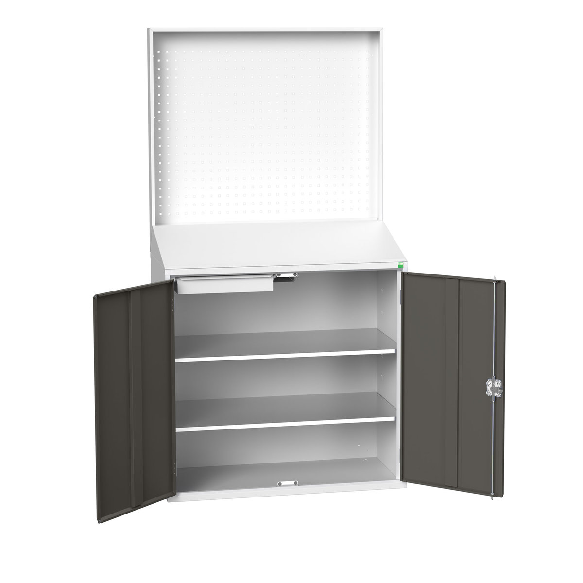 Bott 2 Door, 1 Drawer Sheet Steel Floor Standing Storage Cabinet 2000 mm 1050mm, 550 mm