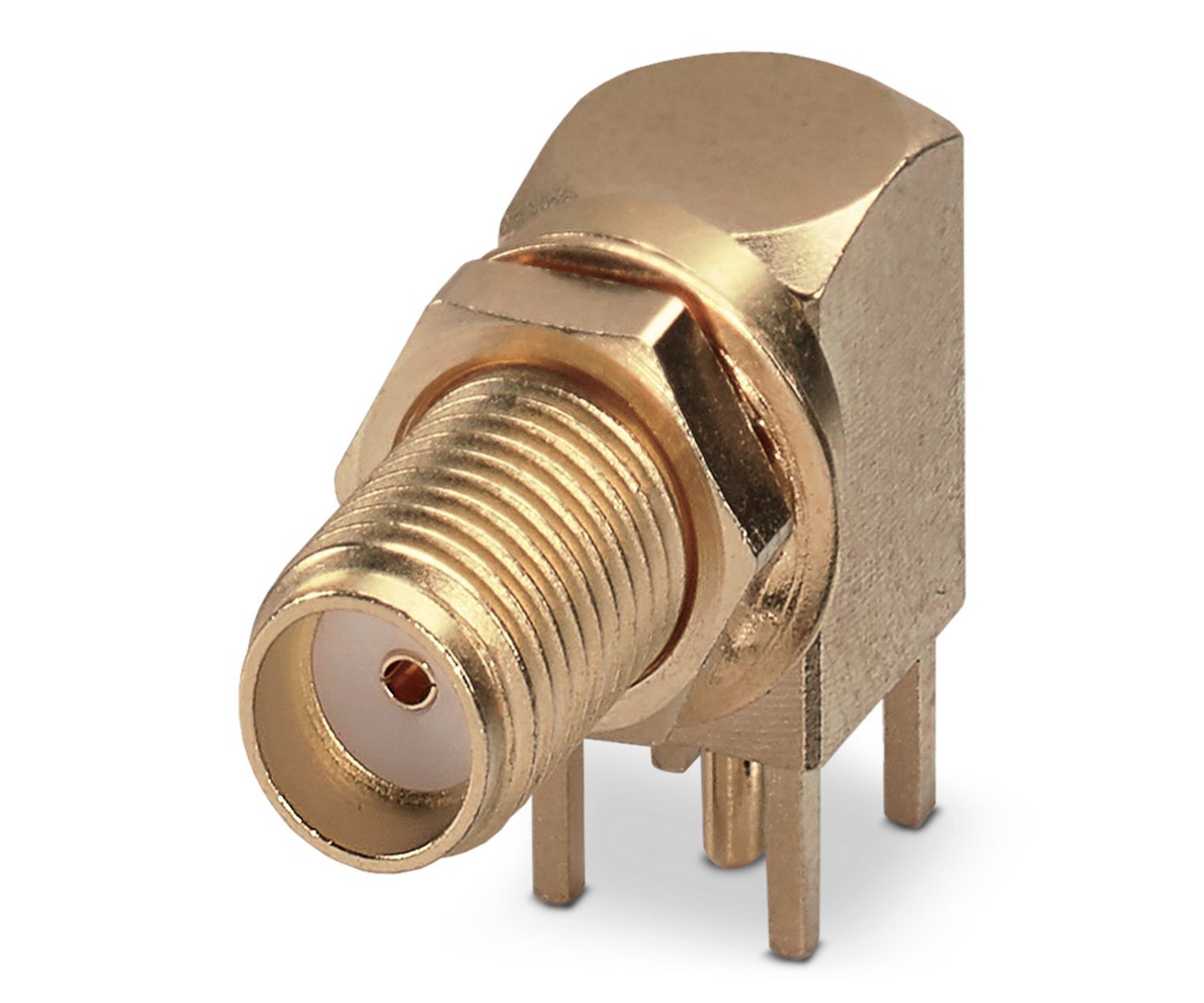 Phoenix Contact, Jack SMA Connector, Solder Termination, Right Angle Body