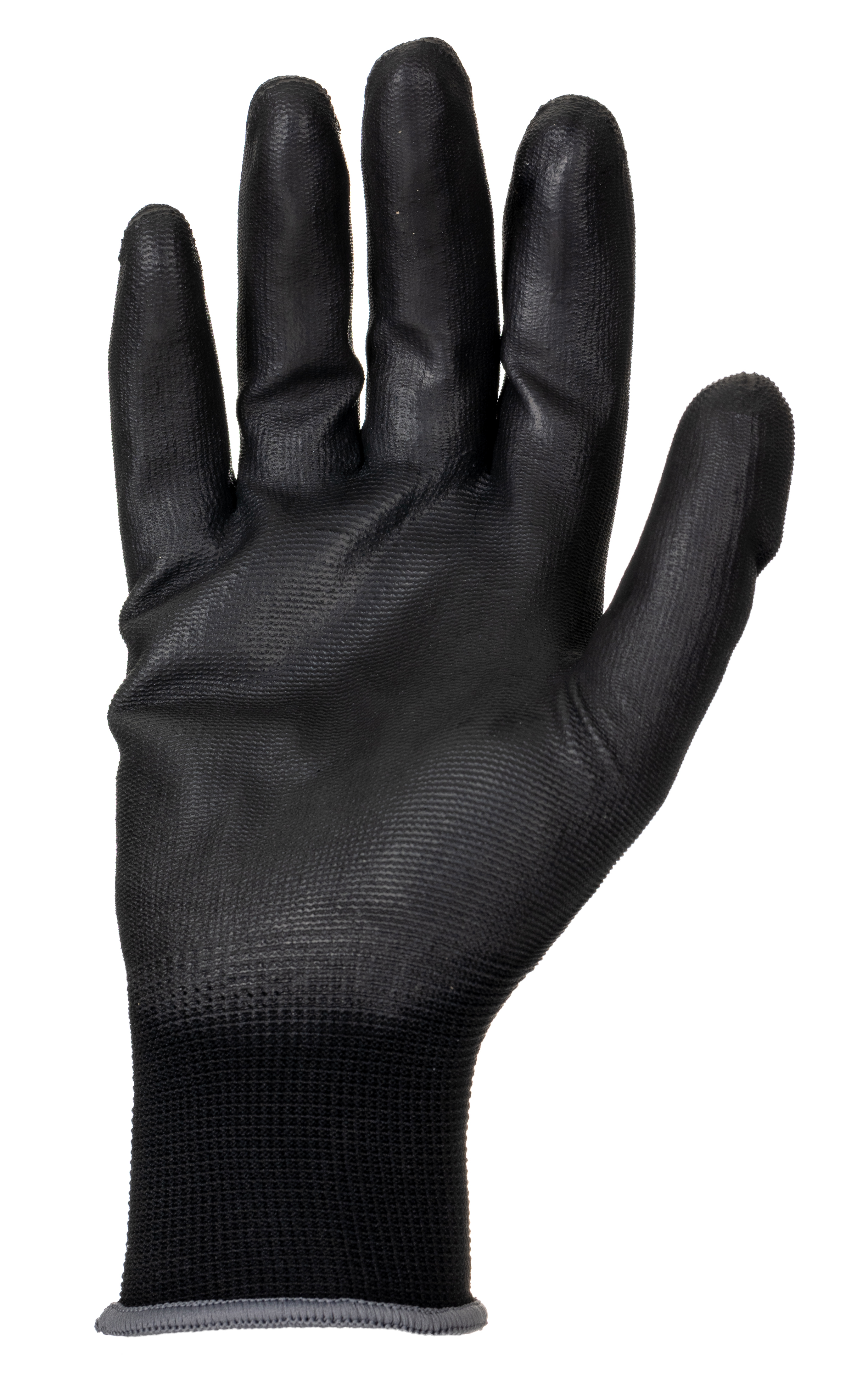 ln614-10 Liscombe LN6 Black Nylon Polyamide Work Gloves, Size 10, Polyurethane Coating