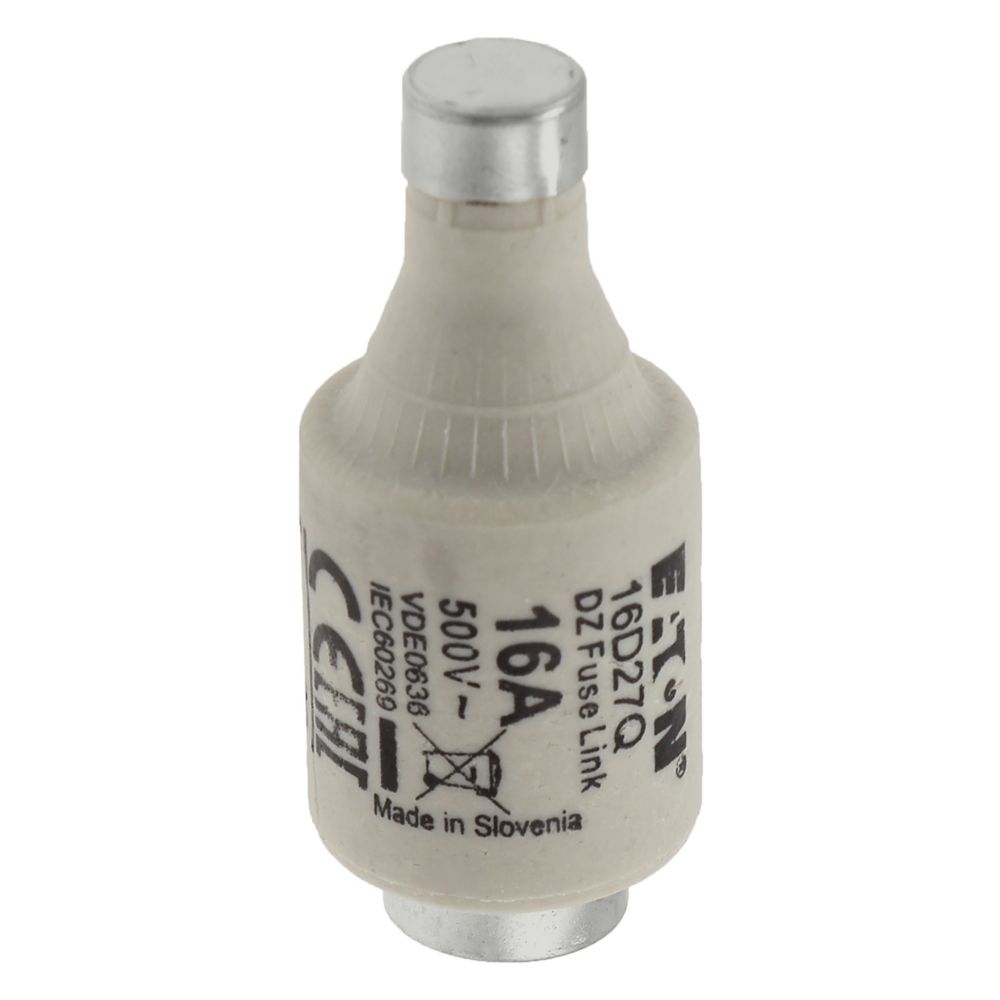 16d27q Eaton 16A D2 Bottle Fuse, E27 Thread Size, 500V ac