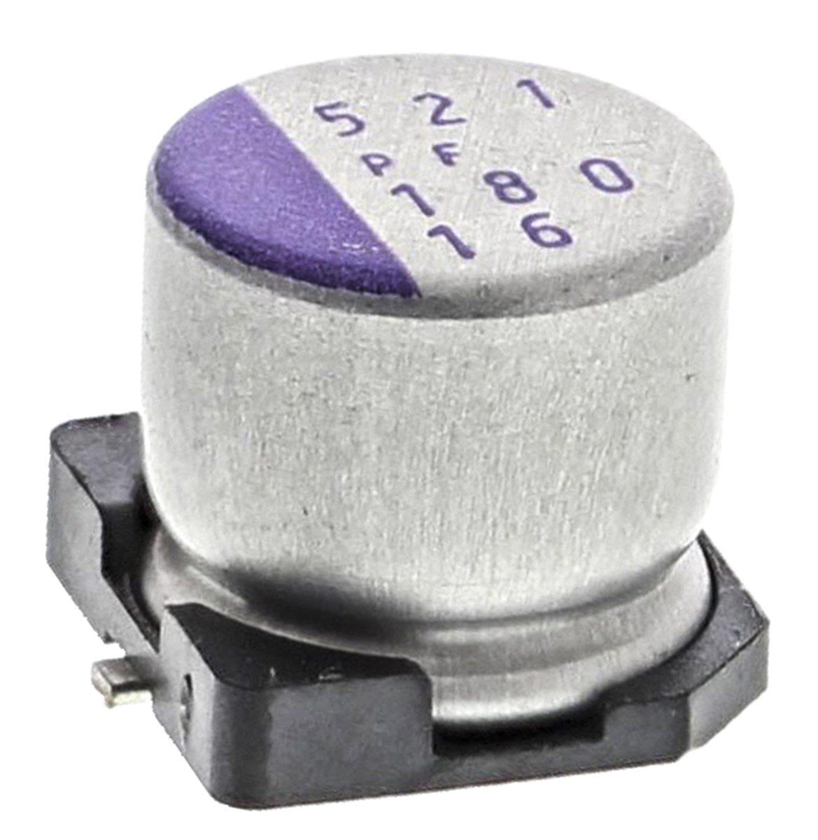 16svpf180m Panasonic 180 μF Surface Mount Polymer Capacitor, 16V dc