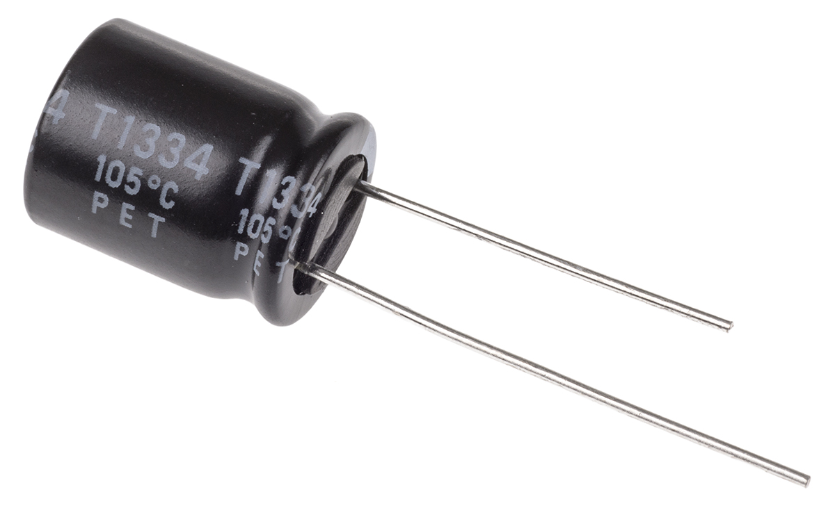 Rubycon 470 μF Capacitor 16V dc, Radial, Through Hole - 16YXF470M10X12.5 Radial Lead