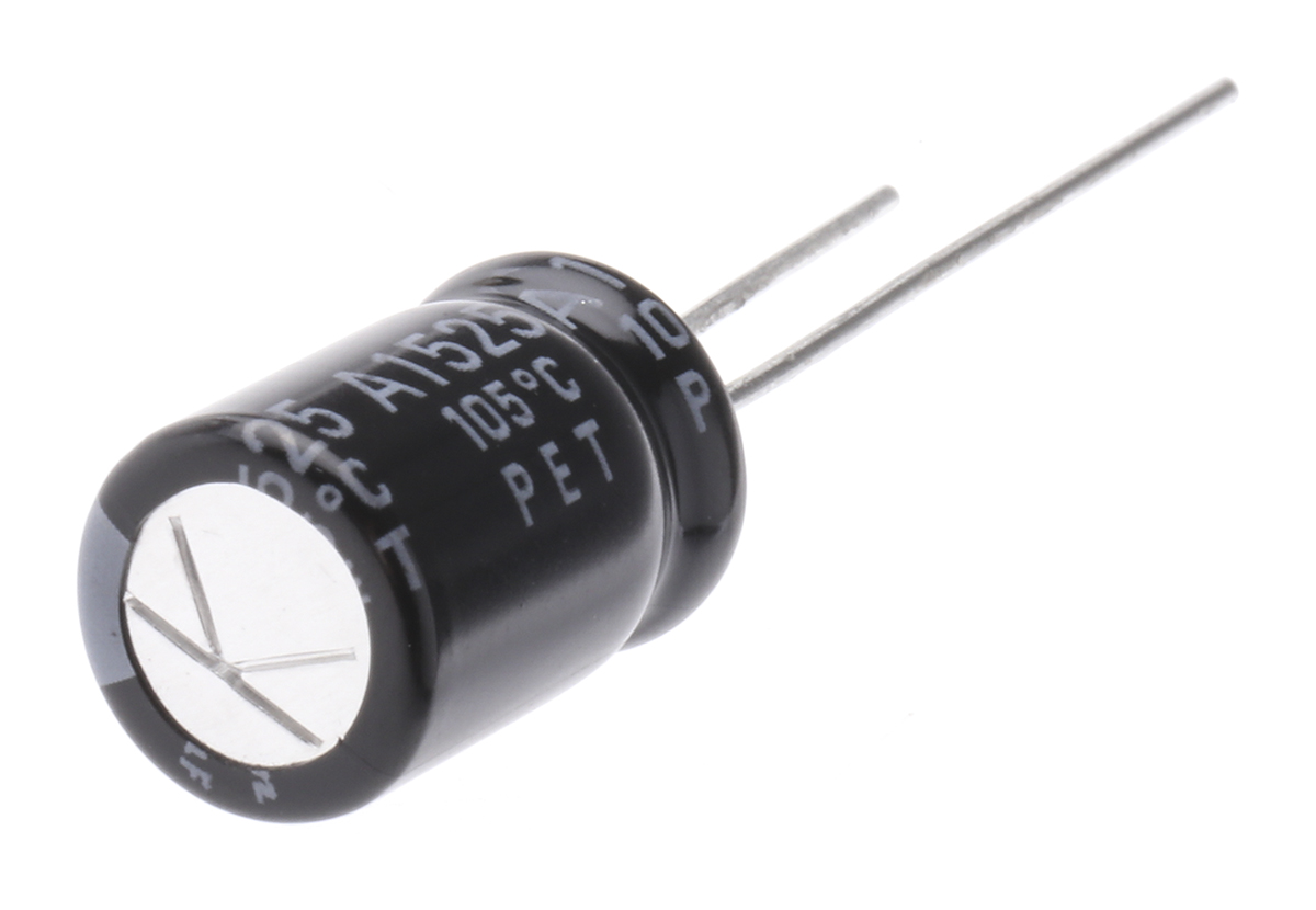 Rubycon 470 μF Capacitor 16V dc, Radial, Through Hole - 16YXJ470M8X11.5 Radial Lead