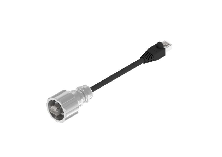 CONEC 17-100, 4 m Cat5e Ethernet Cable, Black Polyamide Sheath, Shielded