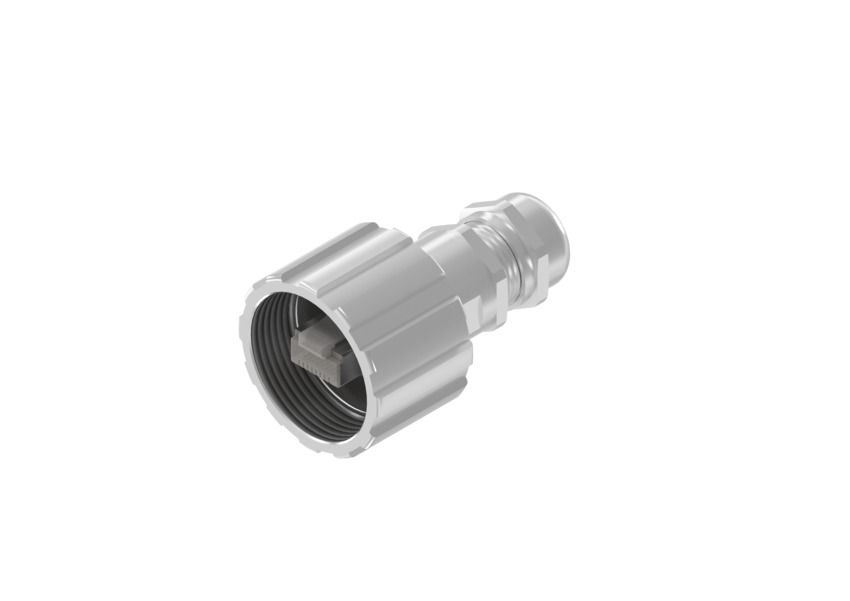 CONEC Ethernet Connector Male, Threaded Mount, Cat5e Shielded