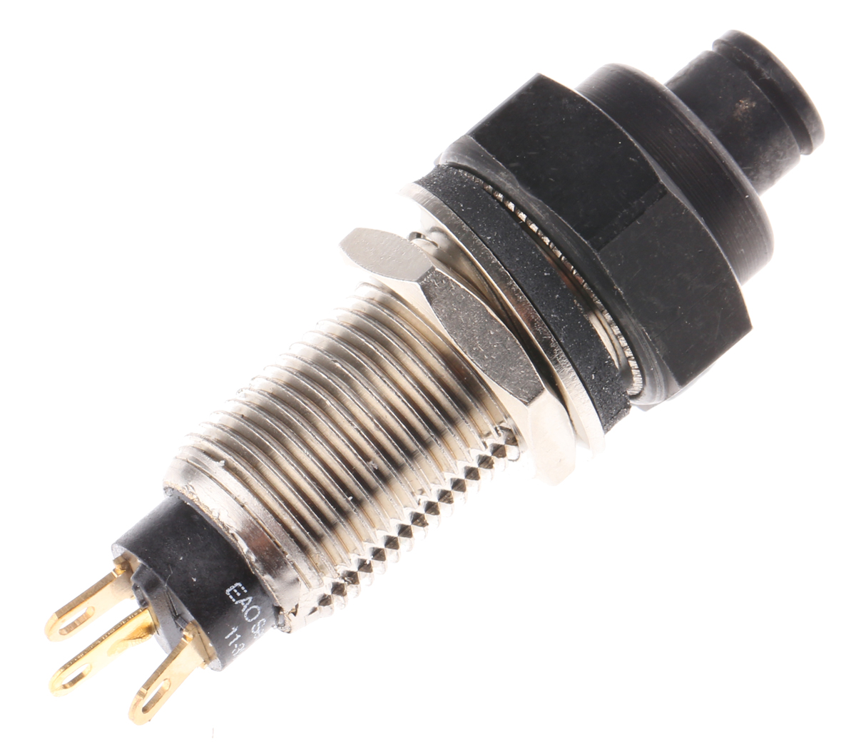 EOZ DJET Series Push Button Switch, Momentary, Panel, 10 mm Cutout, SPST, IP67 110 V ac