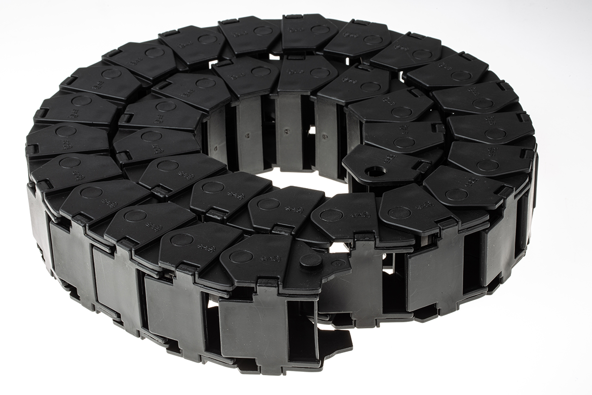 Igus e-chain Black, W48.5mm x D39 mm, L1 m, 63 mm Min. Bend Radius, Igumid G