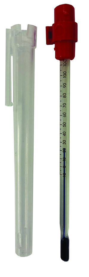 Brannan Pocket Glass Thermometer, 110 °C max