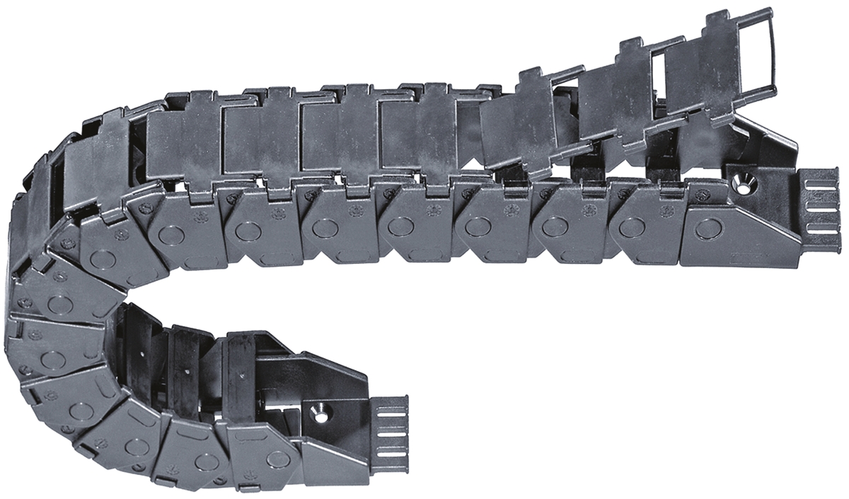 Igus e-chain Black, W60.5mm x D39 mm, L1 m, 125 mm Min. Bend Radius, Igumid G