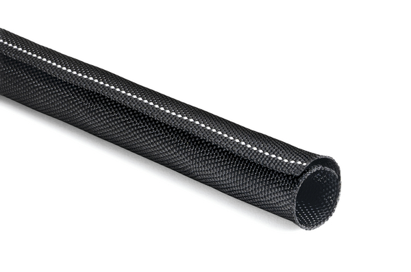 HellermannTyton Braided Polyester Black Crimp Tool, 15m Length 5 mm Cable Diameter, Twist-In-FR 50 Series