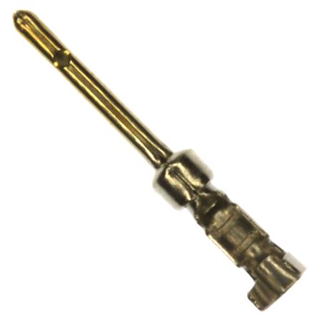 Norcomp, 170 Series, size 20 Male Crimp D-Sub Connector Contact, Gold Pin 18 AWG