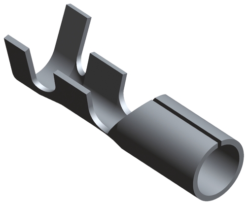 TE Connectivity, 170003 Uninsulated Crimp Bullet Connector, 20 AWG to 14 AWG, 5 mm Bullet diameter Male
