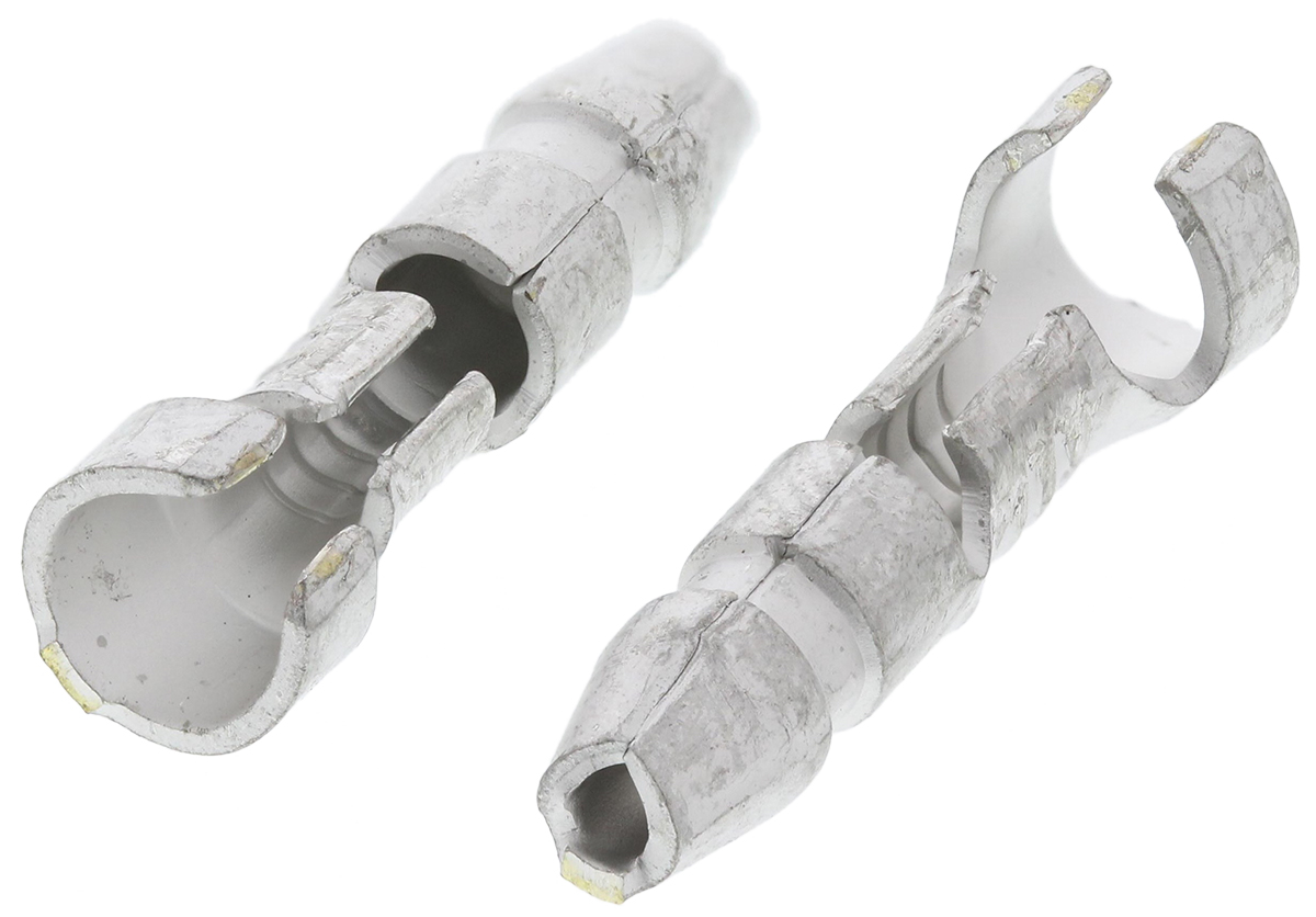 TE Connectivity, 170020 Uninsulated Crimp Bullet Connector, 20 AWG to 14 AWG, 3.5 mm Bullet diameter Male