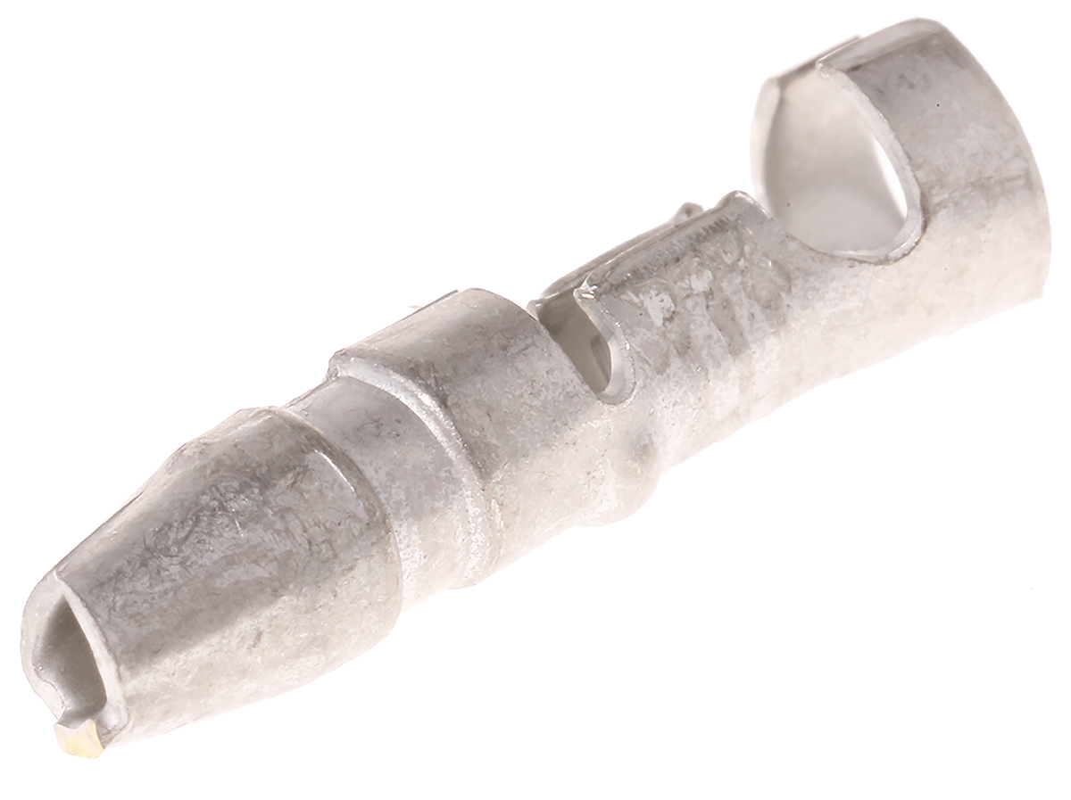 TE Connectivity, 170020 Uninsulated Crimp Bullet Connector, 20 AWG to 14 AWG, 4 mm Bullet diameter Male