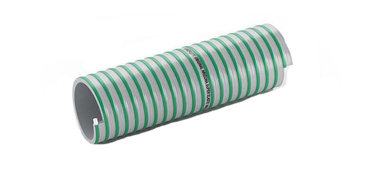 Contitech Polyvinyl Chloride, Hose Pipe, 102 mm ID, 116.4 mm OD, Green, 10 m