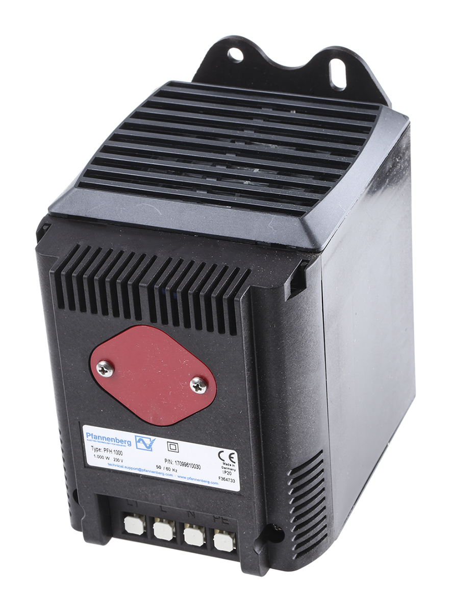 Pfannenberg Enclosure Heater, 230V ac, 55 °C 88mm x 126 mm