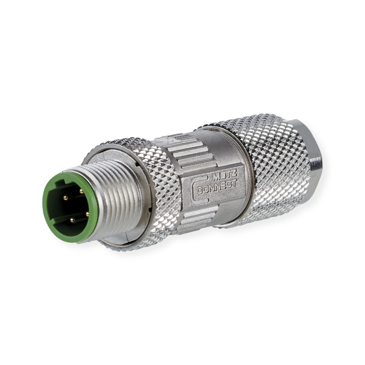 Metz-Connect Industrial Circular Connector, 4 Contacts, Screw, M12 Connector, Plug, Female, IP67, 30044487 Series