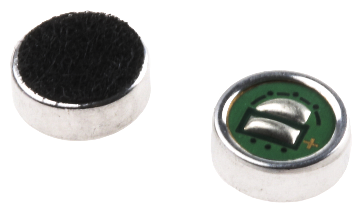 RS PRO Omni-Directional, Surface Mount 6 mm Microphone Condenser -42dB
