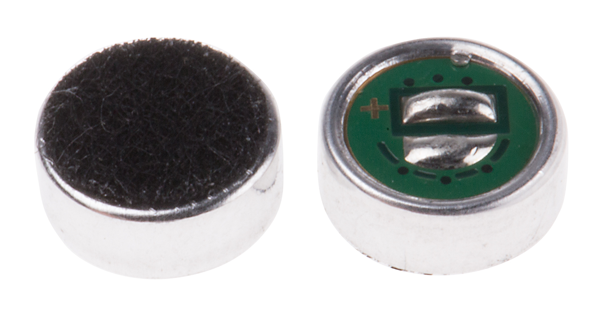 RS PRO Omni-Directional, Surface Mount 6 mm Microphone Condenser -40dB