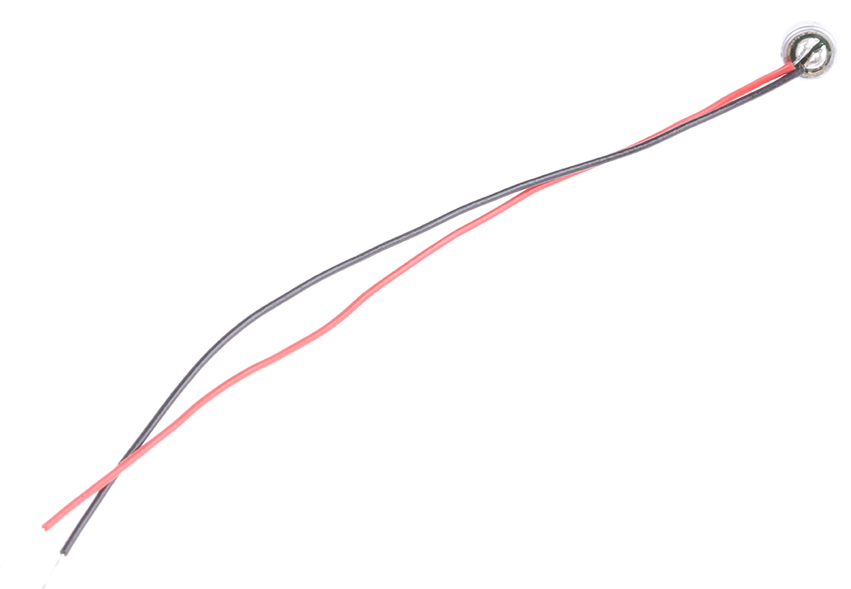 RS PRO Omni-Directional, Through Hole 3 mm Microphone Condenser -44dB