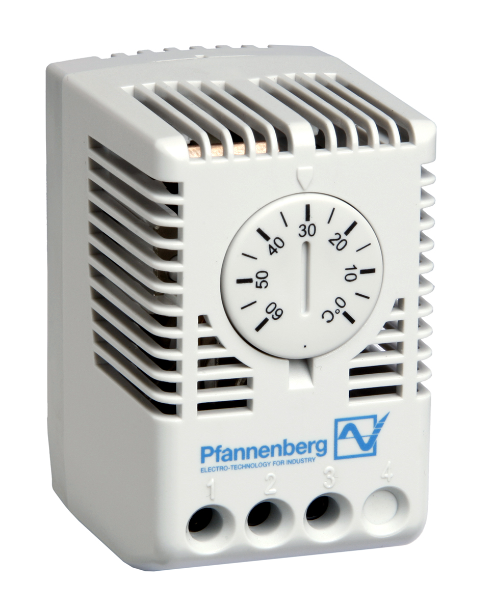 Pfannenberg FLZ510 2 Way, Spring return Enclosure Thermostat, 10 A, 100V ac, 250 V ac, 80 °C, -20 °C