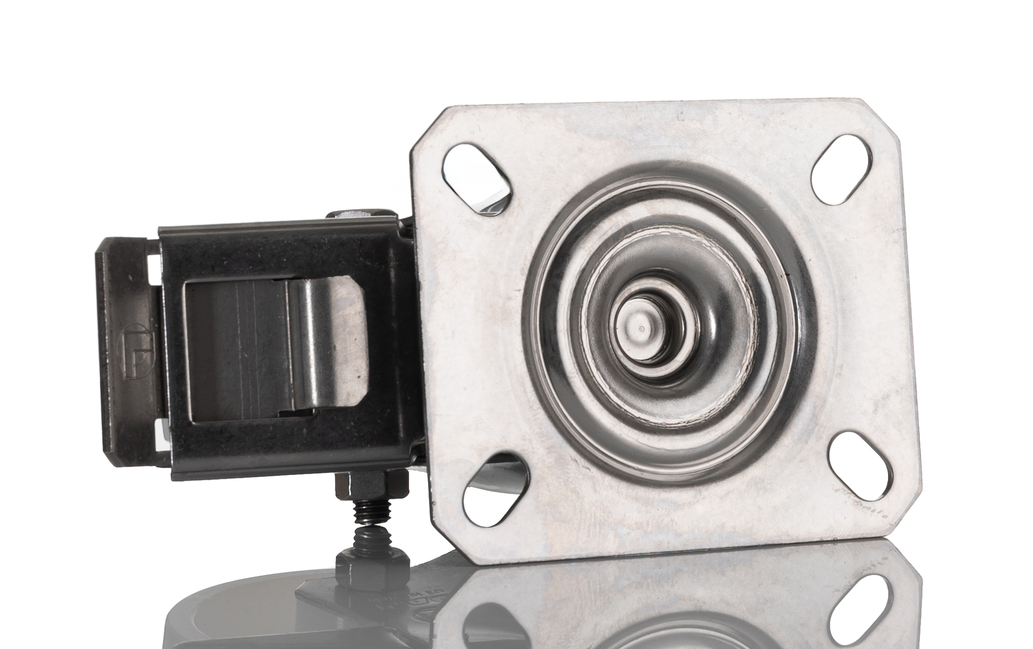 17127-fr LAG Braked Swivel Castor, 150 kg Capacity, 80 mm Wheel