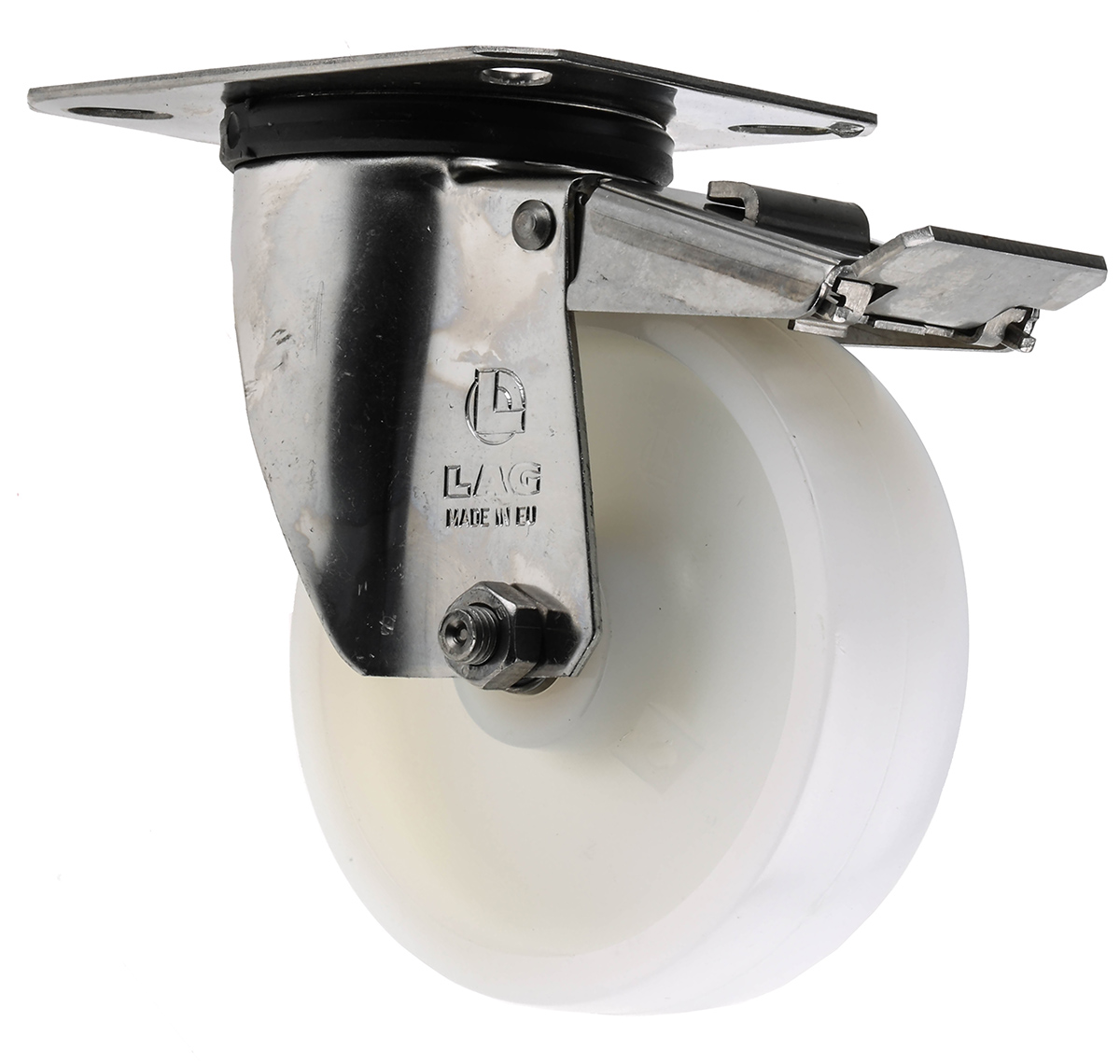 LAG Braked Swivel Castor, 150 kg Capacity, 100 mm Wheel