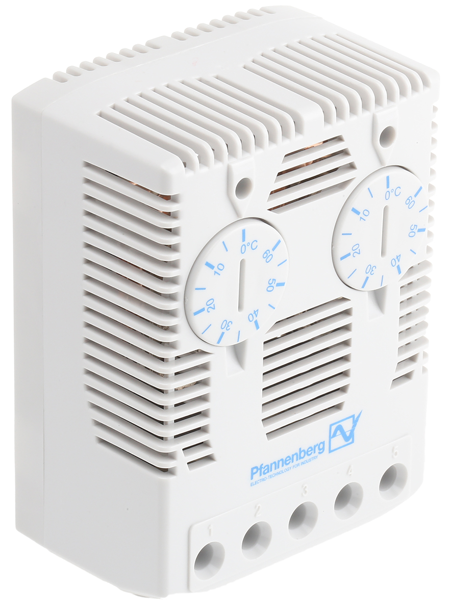 17143000000 Pfannenberg FLZ NO Enclosure Thermostat, 15 A, 120V ac, 80 °C, 0 °C