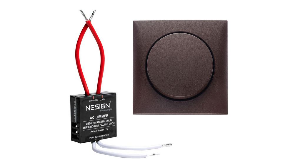 Berker 1 Gang Dimmer Switch 500mA, 230V ac, 125 W