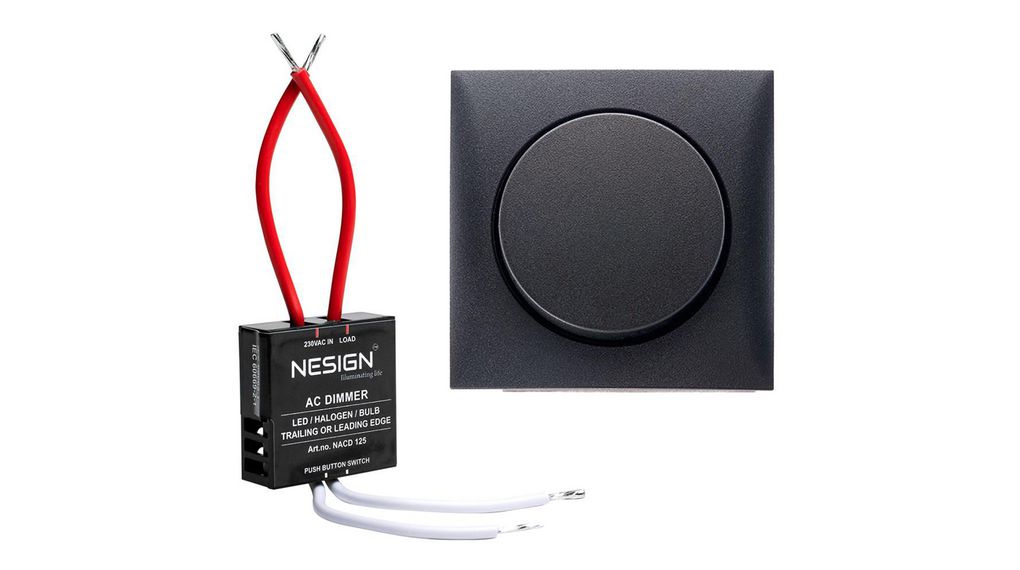 Berker 1 Gang Dimmer Switch 500mA, 230V ac, 125 W